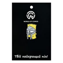 Металевий значок (пін) The Simpsons: Bart Simpson: MF Doom Parody, (12396)