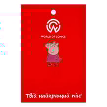 Металлический значок (пин) Peppa Pig: Peppa (Gold), (12894)