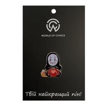 Металевий значок (пін) Studio Ghibli: Spirited Away: Kaonashi Knits a Sweater, (12978)