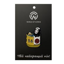 Металевий значок (пін) Studio Ghibli: Spirited Away: Kaonashi, Susuwatari and Otori-Sama In The Bath, (13500)