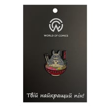 Металевий значок (пін) Studio Ghibli: My Neighbor Totoro: Totoro In Ramen, (13566)