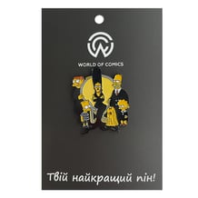 Металевий значок (пін) The Simpsons: Addams Family Parody, (13637)