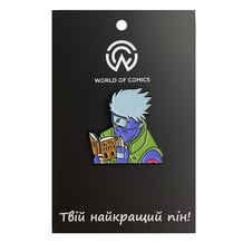 Металлический значок (пин) Naruto: Kakashi w/ Book, (13647)