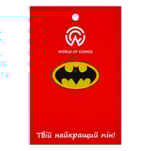 Металлический значок (пин) DC: Batman: Logo (Yellow), (13658)