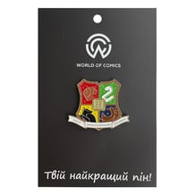 Металлический значок (пин) Harry Potter: Hogwarts Houses: «Draco Dormiens Nunquam Titillandus», (13661)