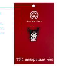 Металевий значок (пін) Onegai My Melody: Kuromi, (13665)