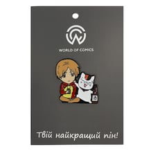 Металевий значок (пін) Natsume's Book of Friends: Takashi and Madara, (13752)