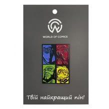 Металевий значок (пін) Cowboy Bebop: Spike, Edward, Jet and Faye, (13753)