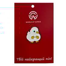 Металевий значок (пін) Shy Duckling (Meme), (13775)