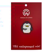 Металевий значок (пін) Penguin w/ Knife (Meme), (13777)