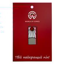 Металевий значок (пін) Demon Slayer: Tanjiro Kamado: Hanafuda: Logo, (13829)