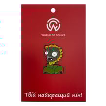 Металлический значок (пин) Plants vs. Zombies: Zombie Sunflower, (13885)