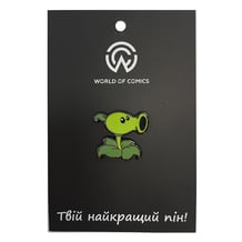 Металлический значок (пин) Plants vs. Zombies: Peashooter, (13886)