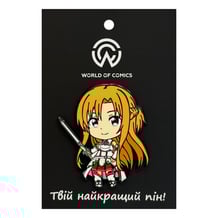 Металлический значок (пин) Sword Art Online: Asuna Yuuki, (13901)