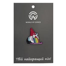 Металевий значок (пін) Gravity Falls: Steve Puking a Rainbow, (13923)