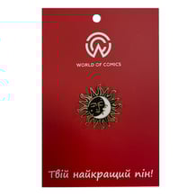 Металевий значок (пін) Sun / Moon, (13924)