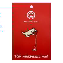 Металевий значок (пін) Cat w/ Pearl, (13933)