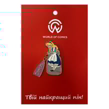 Металевий значок (пін) Disney: Alice in Wonderland: Alice in Jar: «Drink Me», (13966)