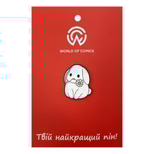 Металевий значок (пін) Bunny w/ Camomile, (13999)
