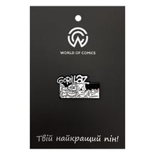 Металлический значок (пин) Gorillaz: Logo, (14014)