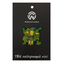 Металевий значок (пін) Teenage Mutant Ninja Turtles: Donatello, Raphael, Leonardo and Michelangelo, (14025)