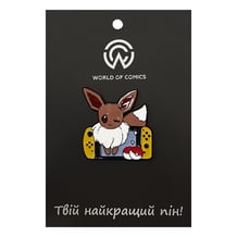 Металевий значок (пін) Pokemon: Eevee w/ Nintendo, (14035)