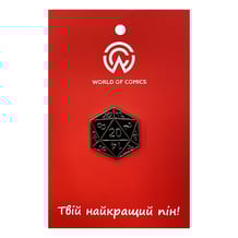 Металлический значок (пин) Dungeons & Dragons: Dice D20, (14045)