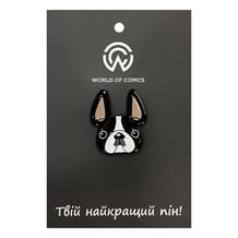 Металевий значок (пін) French Bulldog, (14118)