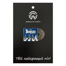 Металевий значок (пін) The Beatles:  Abbey Road: Vinyl Record, (14126)
