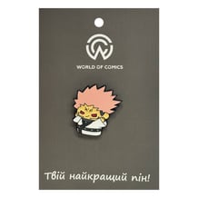 Металлический значок (пин) Jujutsu Kaisen: Ryomen Sukuna (Chibi), (14236)