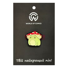 Металевий значок (пін) Frog w/ Mushroom Hat, (14289)