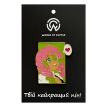 Металевий значок (пін) Demon Slayer: Mitsuri Kanroji, (14320)