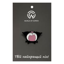 Металевий значок (пін) Onegai My Melody: Kuromi Yawns, (14321)