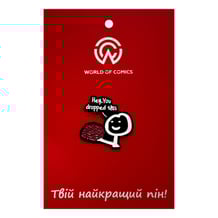 Металевий значок (пін) Stickman w/ Brain: «‎Hey, You Dropped This» (Meme), (14370)