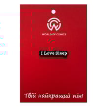 Металлический значок (пин) «‎I Love Sleep», (14371)
