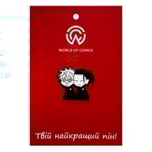 Металлический значок (пин) Jujutsu Kaisen: Satoru Gojo and Suguru Geto (Chibi), (14390)