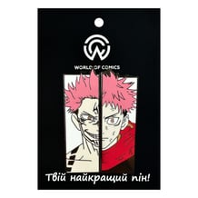 Металлический значок (пин) Jujutsu Kaisen: Ryomen Sukuna and Yuji Itadori, (14448)