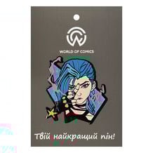 Металлический значок (пин) Arcane: League of Legends: Jinx, (14504)