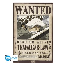 Постер GB Eye: Maxi: One Piece: Trafalgar Law: «Wanted», (145349)