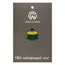 Металлический значок (пин) Sanrio: Pompompurin On Christmass Tree, (14541)