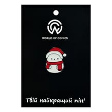 Металевий значок (пін) Cute Snowman (Chibi), (14550)