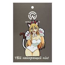 Металлический значок (пин) Chainsaw Man: Power in Cat Costume, (14582)