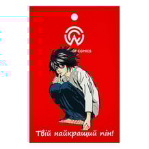 Металевий значок (пін) Death Note: Sitting L Lawliet, (14610)