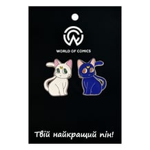 Металевий значок (пін) Sailor Moon: Luna and Artemis, (14642)