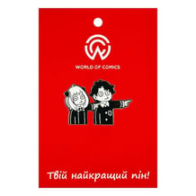 Металлический значок (пин) Spy x Family: Anya Forger and Damian Desmond, (14668)