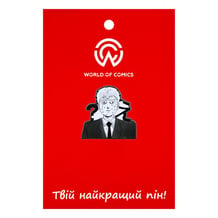 Металевий значок (пін) Mob Psycho 100: Reigen Arataka: «？え‎» (Meme), (14723)