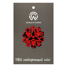Металевий значок (пін) Naruto: Sharingans: Logo, (14728)