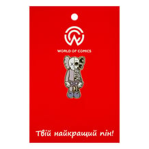 Металевий значок (пін) KAWS: Flayed Open Edition: Companion (Grey and Gold), (14738)