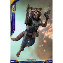 Коллекционная фигура Hot Toys: Movie Masterpiece: Marvel: Guardians of the Galaxy (Vol.2): Remix: Rocket, (182735)