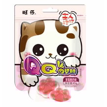 Желейні цукерки Want Want: QQ Gummies: Cat Claw: Strawberry Yogurt, (21677)